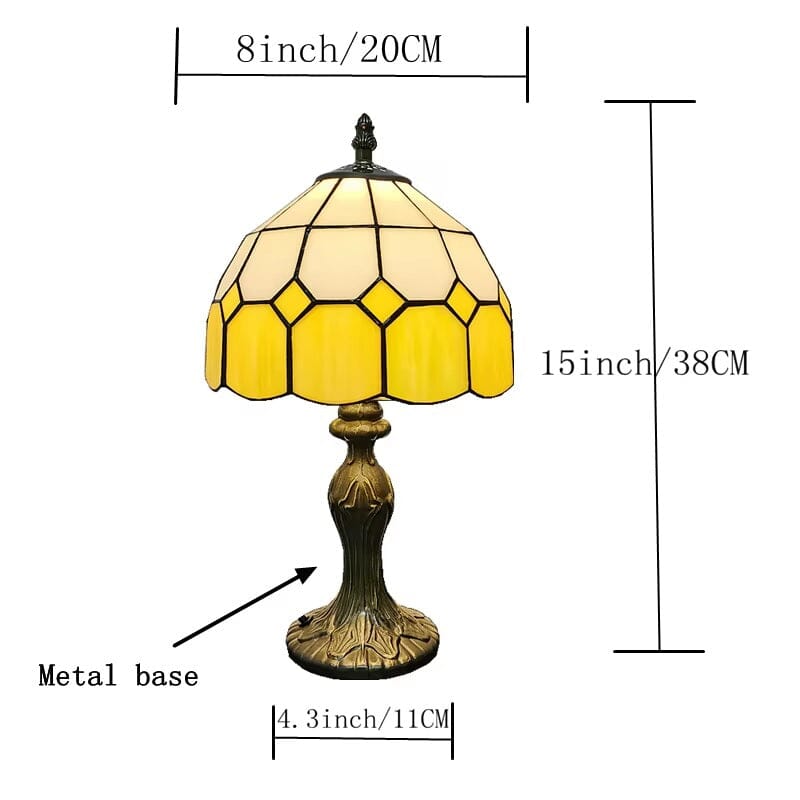 Classic Tiffany Stained Glass Table Lamp