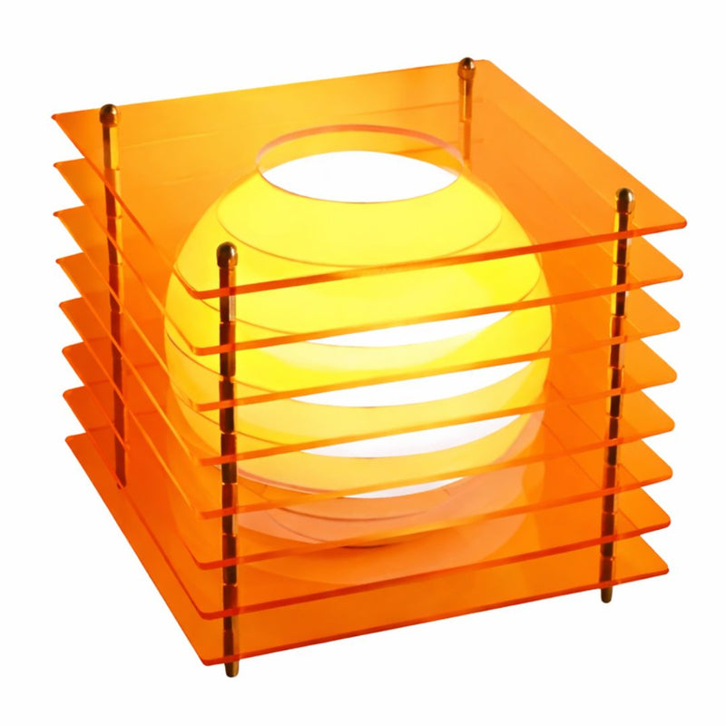 Sculptural Cube Table Lamp