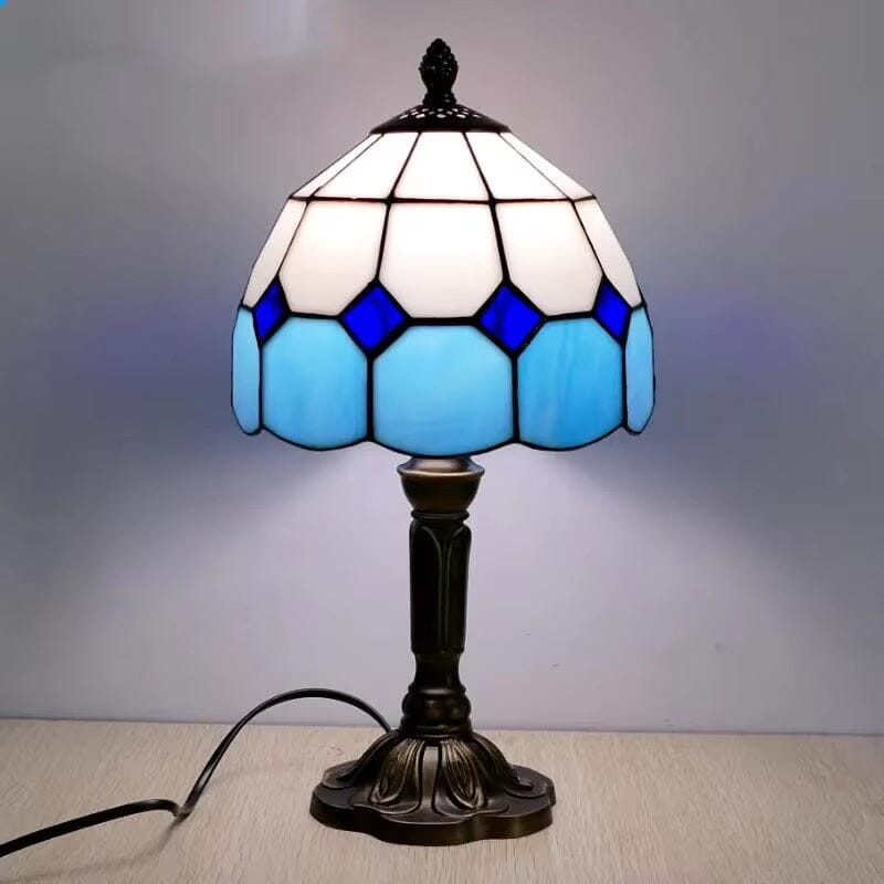 Classic Tiffany Stained Glass Table Lamp