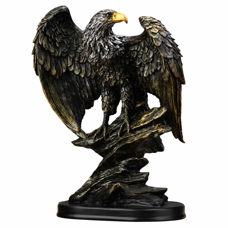 Nordic Eagle Sculpture – 9.84 x 7.48 in Modern Decorative Statue