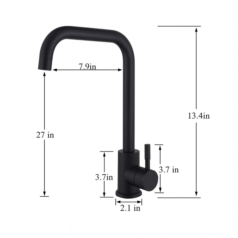 Quality Matte Faucet – Hot & Cold Water