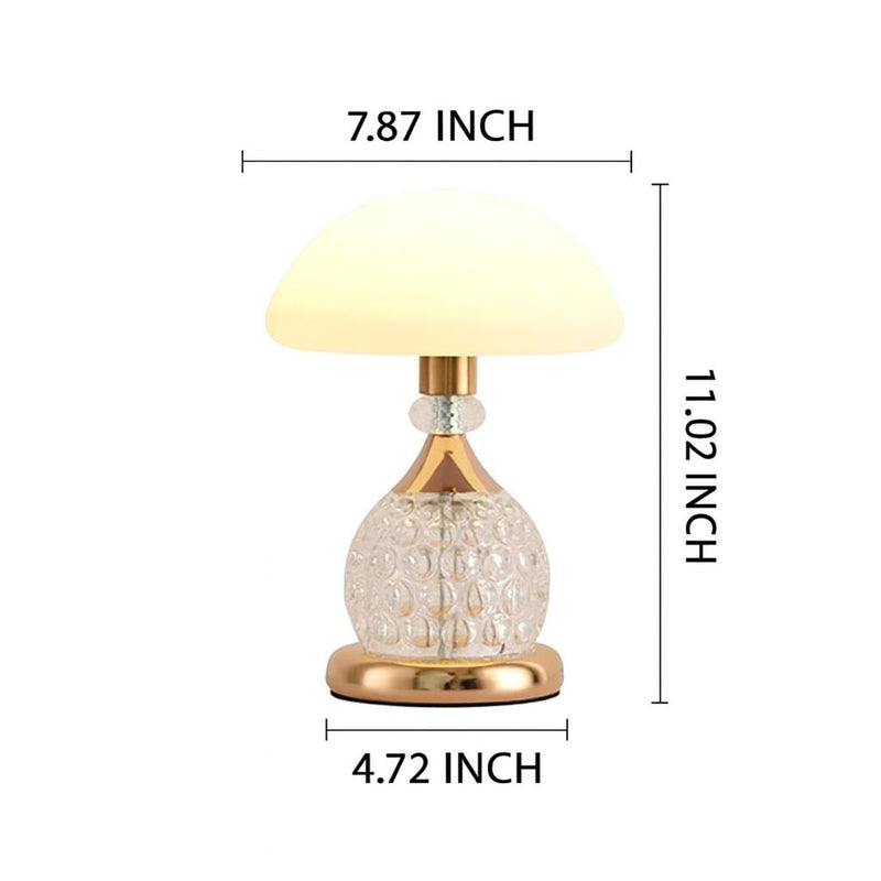 Retro Deluxe Mushroom Table Lamp – Vintage Bedside Lighting