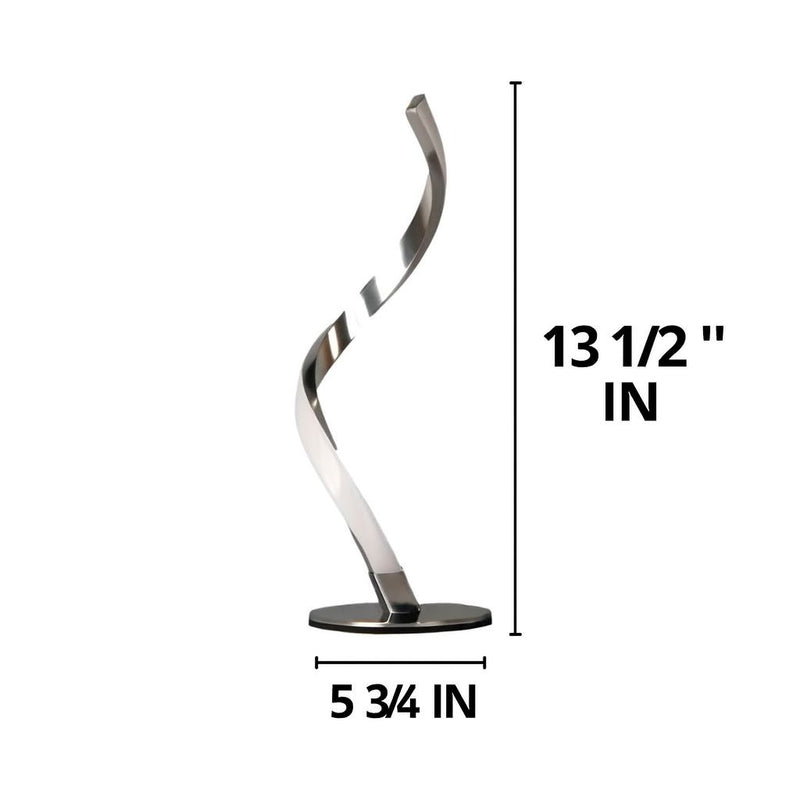 Ivar II Spiral LED Table Lamp – Modern Decorative Bedside Lighting