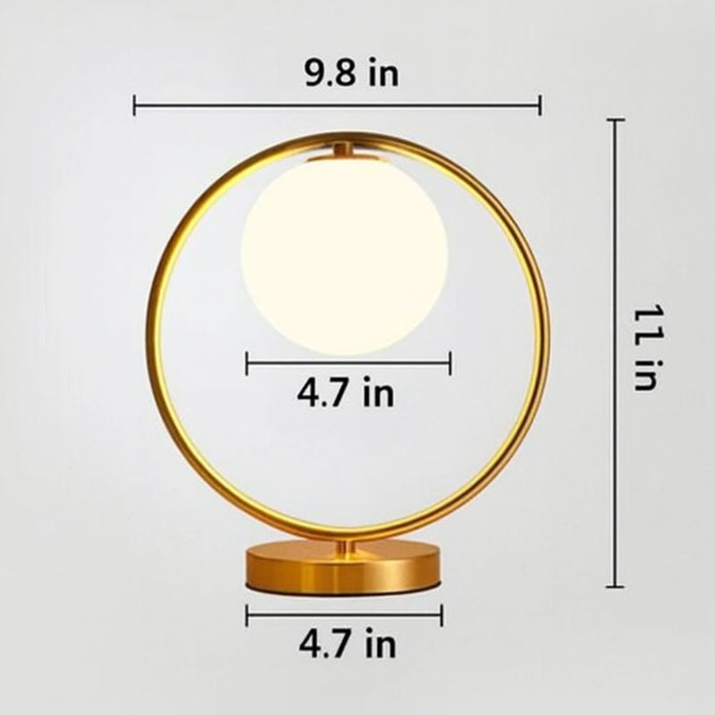 Harmony Circular Table Lamp – Elegant LED Bedside Light