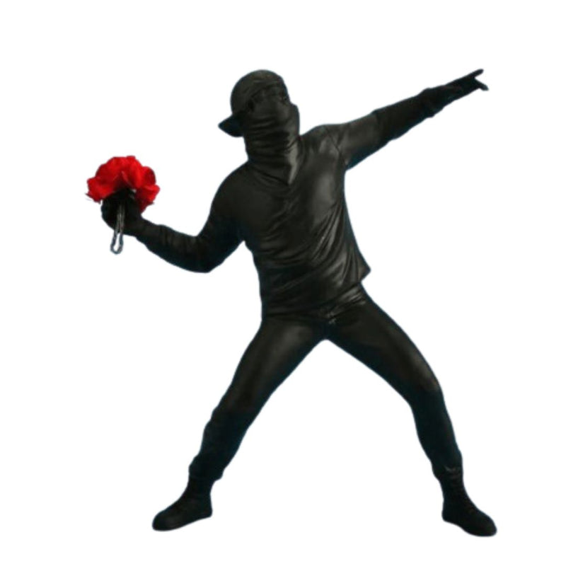 Banksy Flower Thrower Sculpture