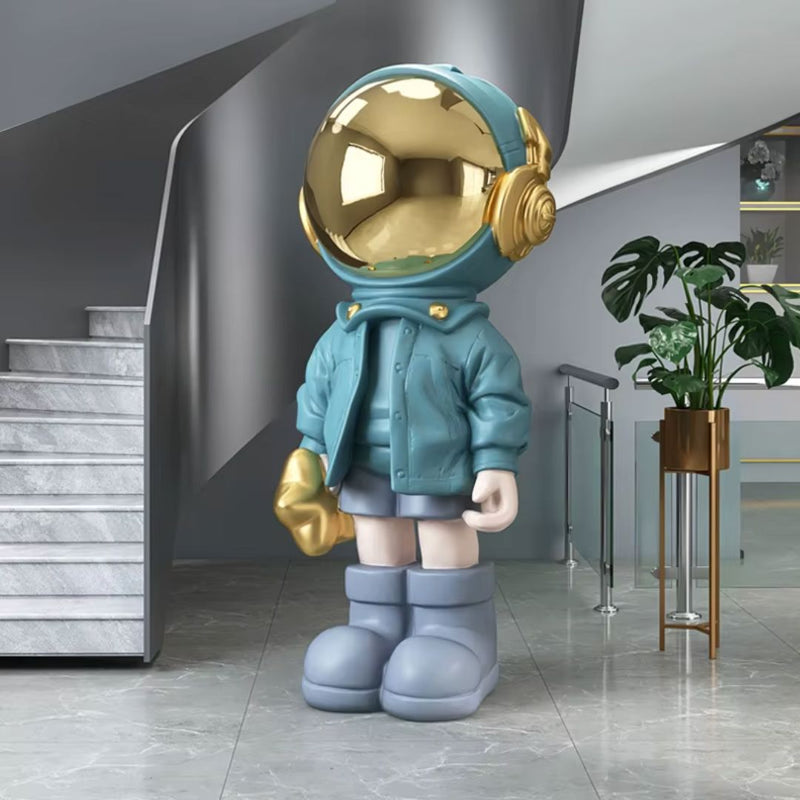 Modern Creative Astronaut Sculpture – 13.7in