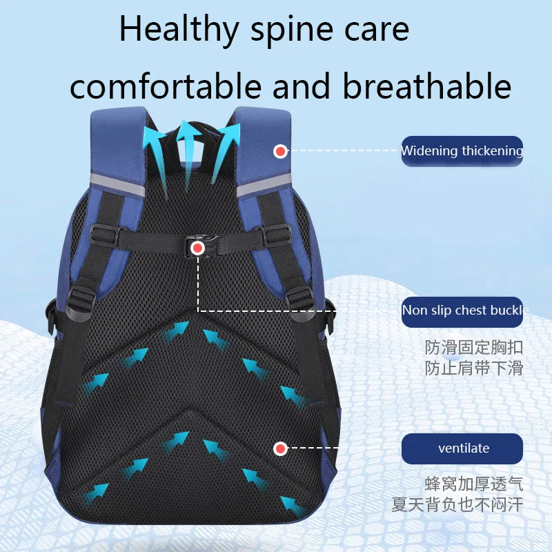 Kids Astronaut Backpack – Waterproof School Bag for Boys