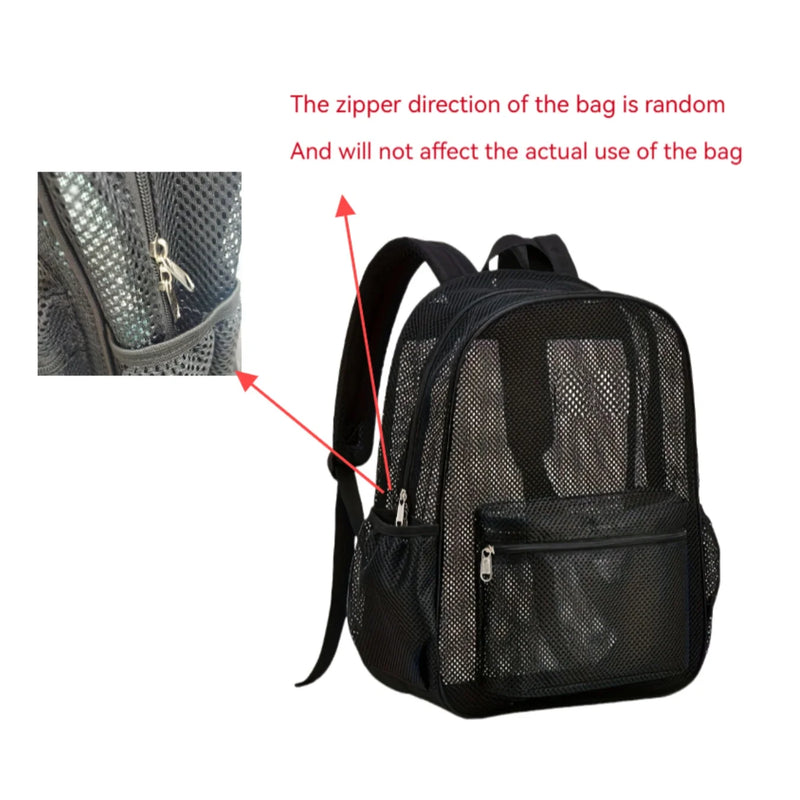 Women's Breathable Mesh Backpack – Lightweight, Casual & Travel Bag