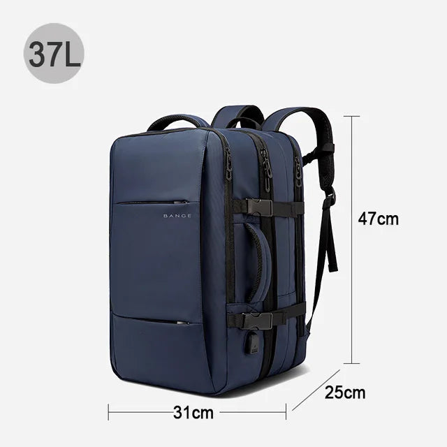 Expandable Travel Backpack for Men ā Large Capacity 17.3" Laptop & Business Backpack