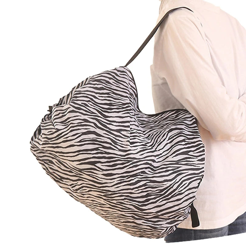 Foldable Waterproof Shopping Bag – Portable & Reusable Travel Bag