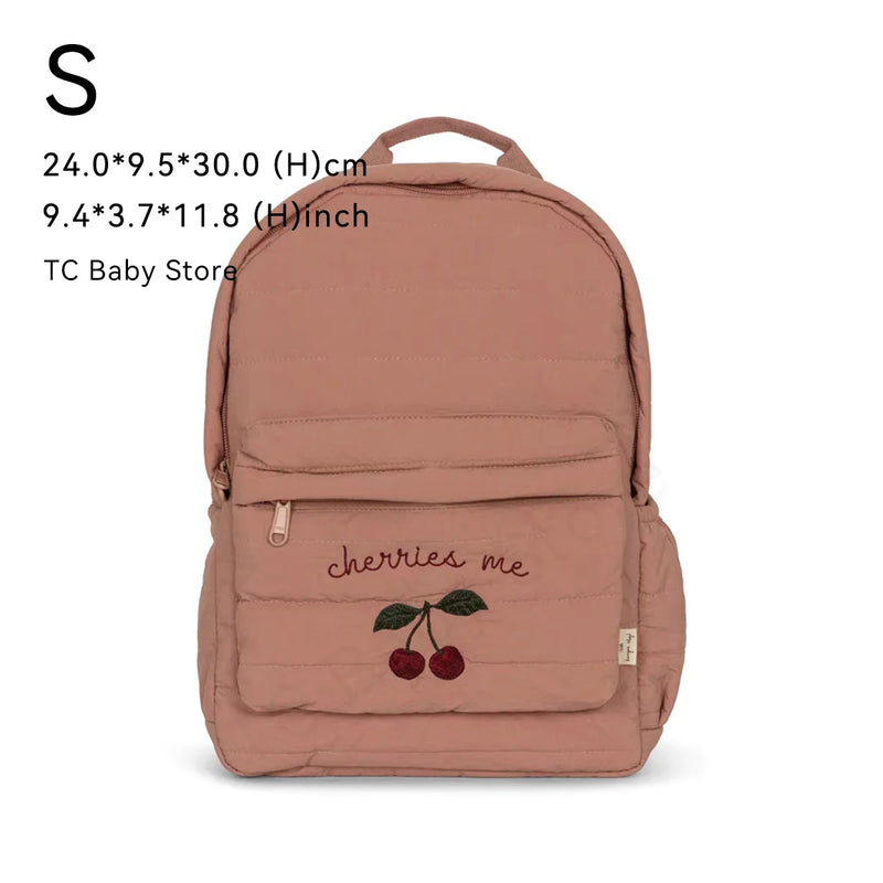Kids Cherry Backpack – Cute Parent-Child Travel & School Bag