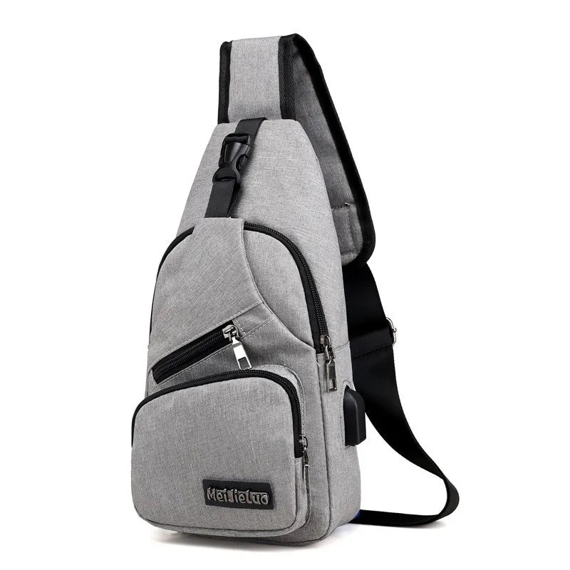 Men’s Casual Crossbody Bag – Compact & Stylish Shoulder Chest Pack