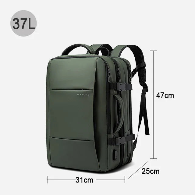 Expandable Travel Backpack for Men ā Large Capacity 17.3" Laptop & Business Backpack