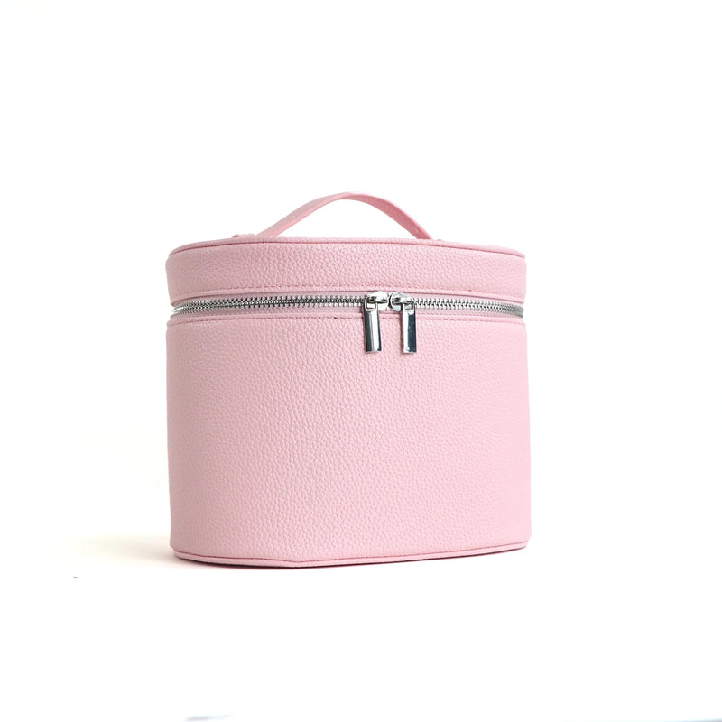 Personalized PU Leather Travel Cosmetic Bag – Large Capacity