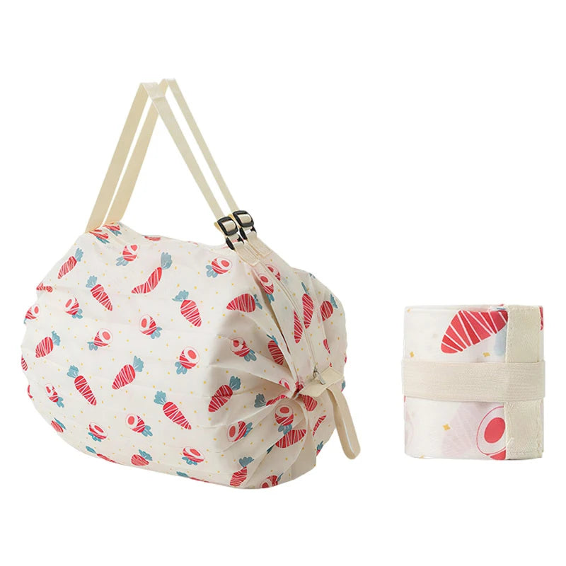Foldable Waterproof Shopping Bag – Portable & Reusable Travel Bag