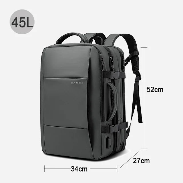 Expandable Travel Backpack for Men ā Large Capacity 17.3" Laptop & Business Backpack