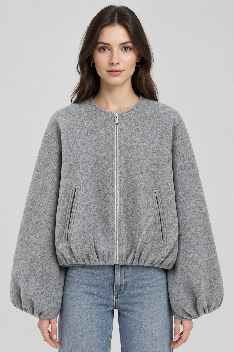 Women’s Lightweight Bomber Jacket – Relaxed Fit