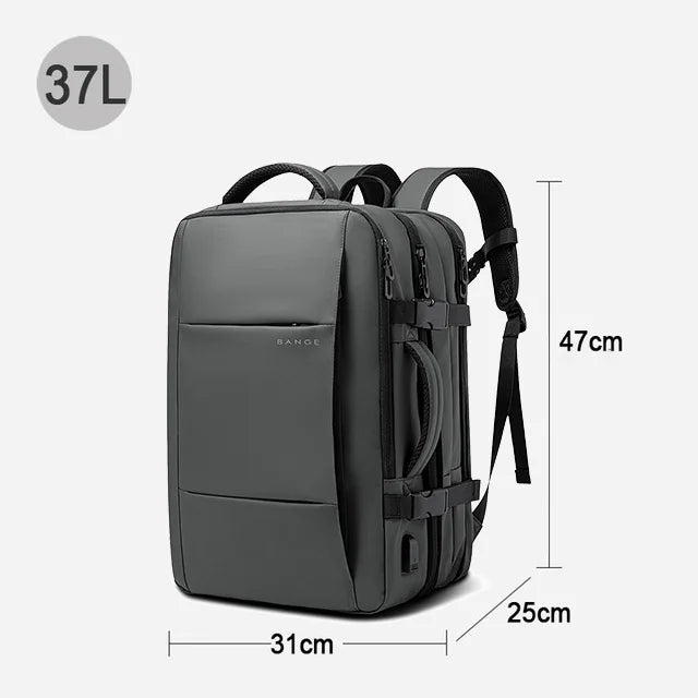 Expandable Travel Backpack for Men ā Large Capacity 17.3" Laptop & Business Backpack