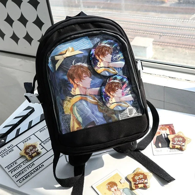 Y2K Kawaii Mini Ita Backpack – Cute Transparent Lolita Bag