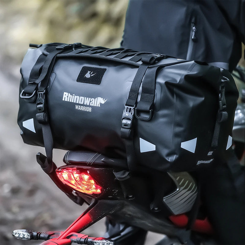 Rhinowalk Motorcycle Saddle Bag – 20L/40L/65L Waterproof & MOLLE
