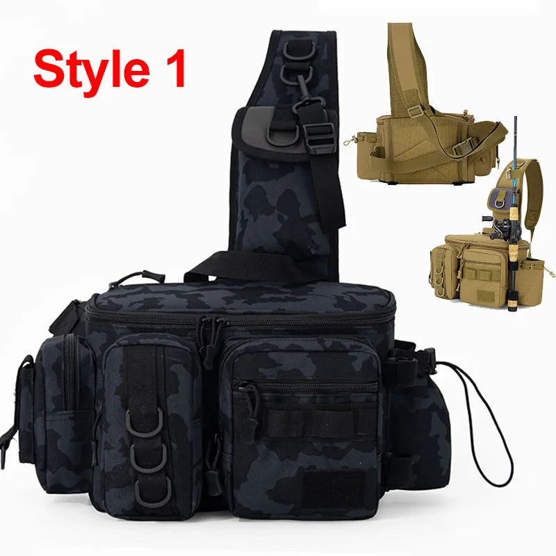 Fishing Tackle Backpack – Rod Holder & Gear Storage