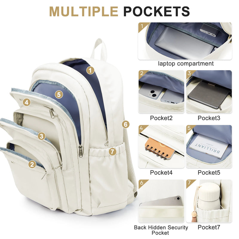 Cute Multipocket School Backpack – Lightweight & Stylish