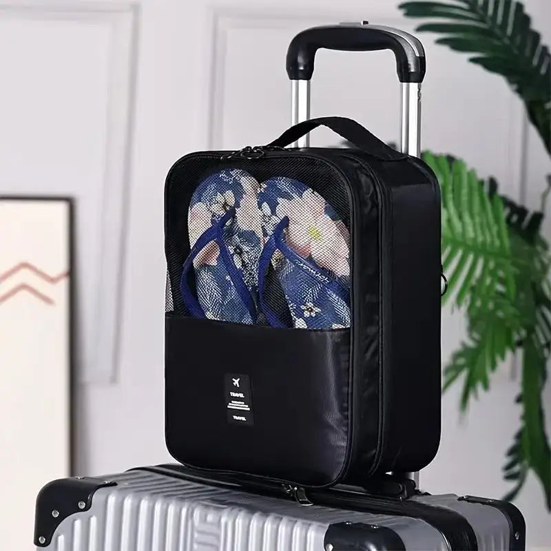 Travel Shoe Bags – 3-Pair Capacity, Compact & Space-Saving