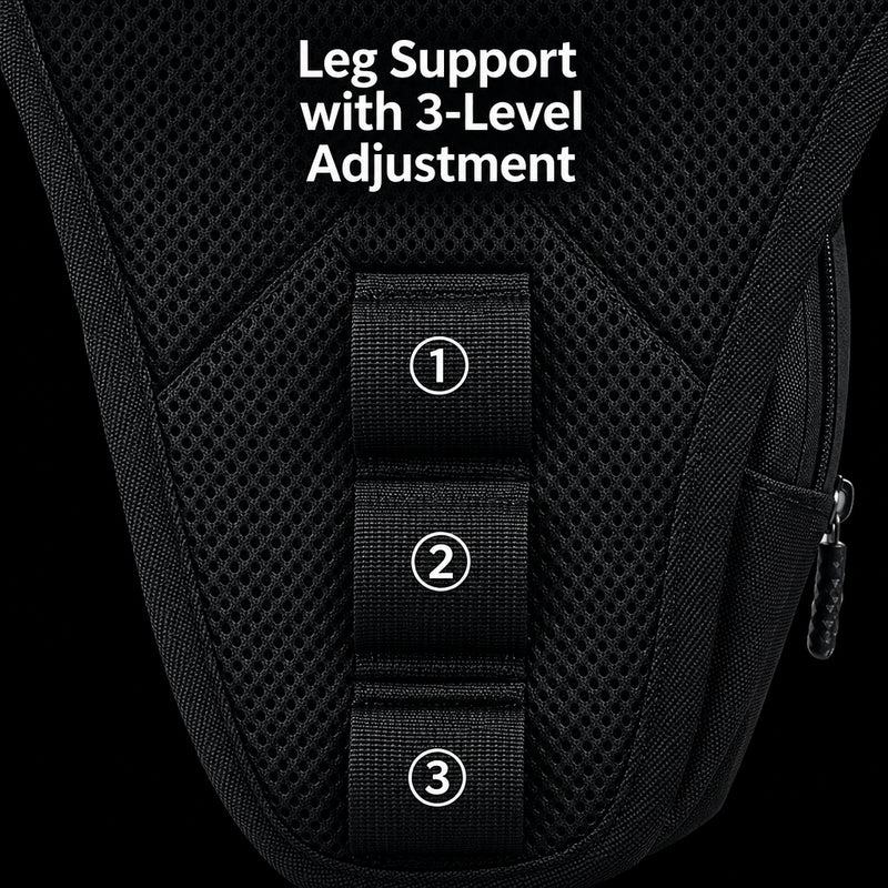 HOMEFISH Motorcycle Leg Bag – EVA Hard Shell, Compact & Durable