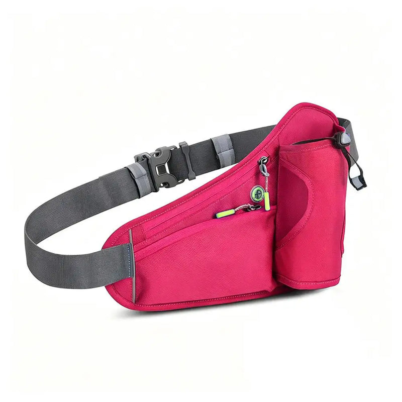 Sports Running Waist Bag – Adjustable Belt with Bottle Holder