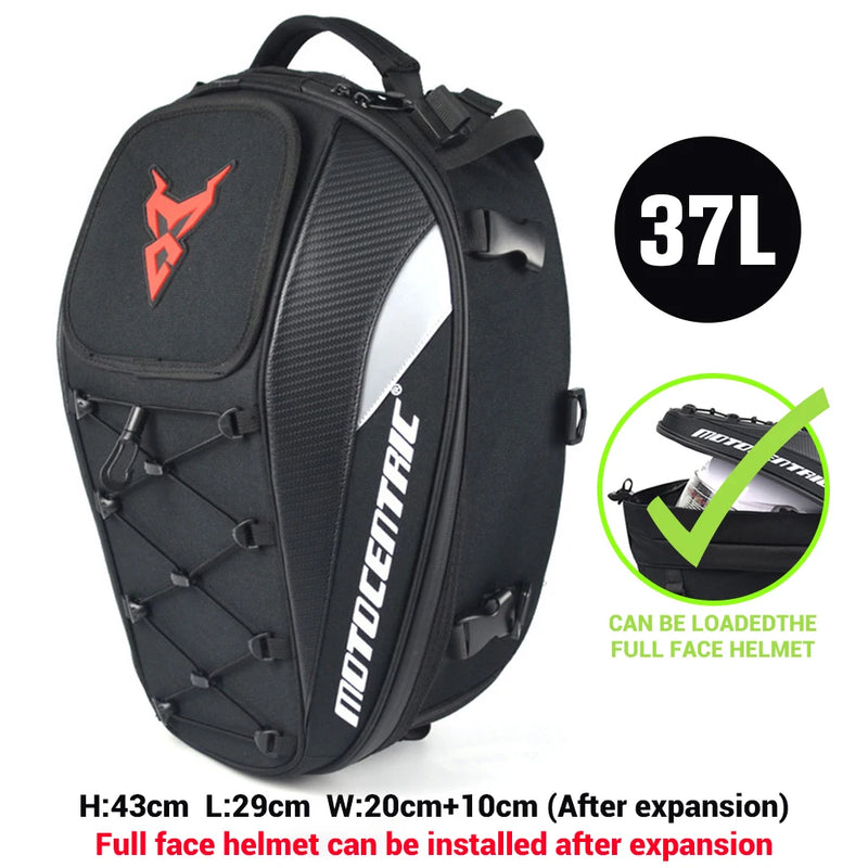 Waterproof Motorcycle Backpack – Multifunctional Tail Bag
