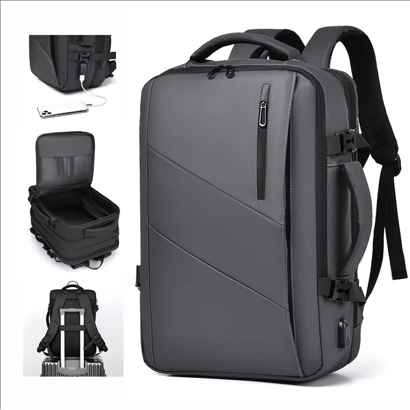 Classic Travel Backpack for Men – Large Capacity, Waterproof & Laptop Compartment
