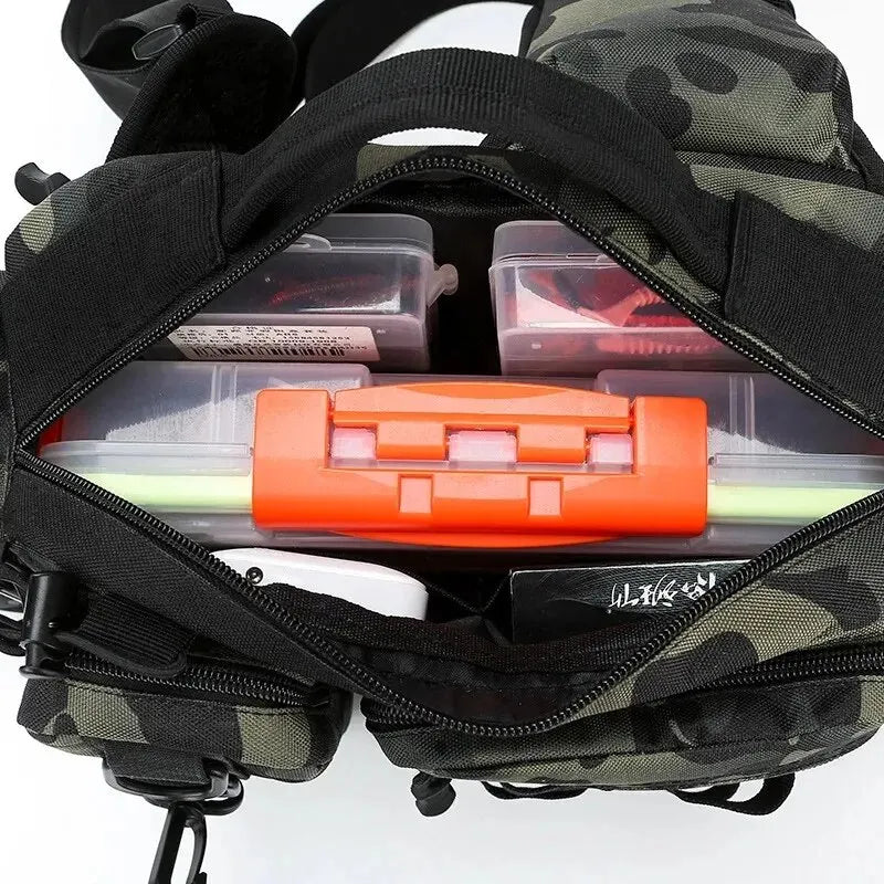 Fishing Tackle Backpack – Rod Holder & Gear Storage