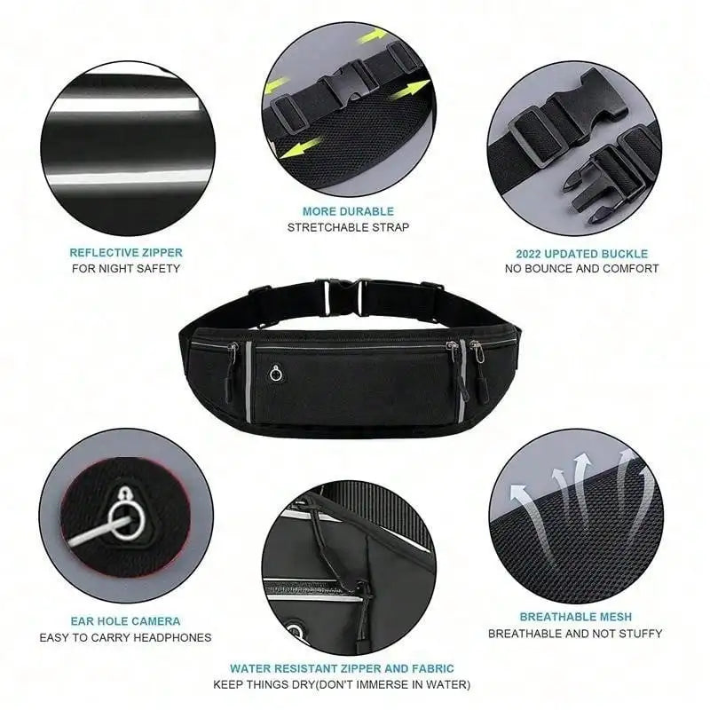 Running Waist Bag – Slim & Secure Sports Pouch