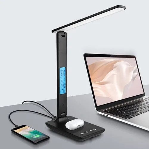 Adjustable LED Touch Desk Lamp with USB Charger & Colour Temperature Control