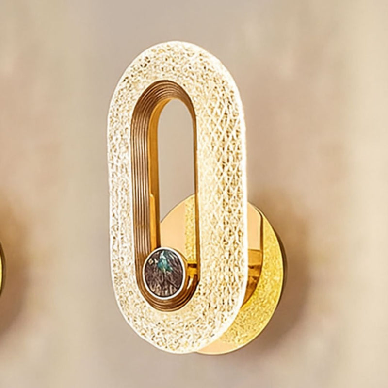 Luxury Oval Crystal Wall Lamp – Modern Decorative Lighting