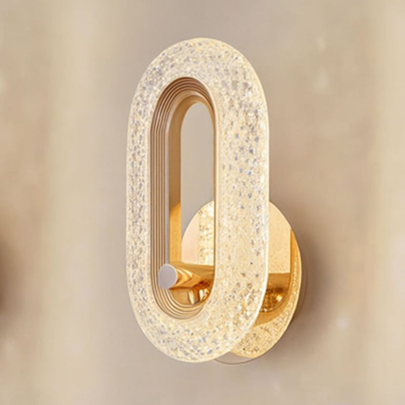 Luxury Oval Crystal Wall Lamp – Modern Decorative Lighting
