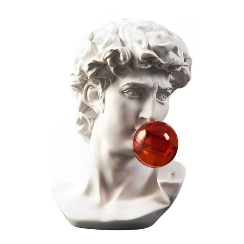 Escultura Chiclete Criativa Grega de David por Michelangelo Resina - 0007 Conceito