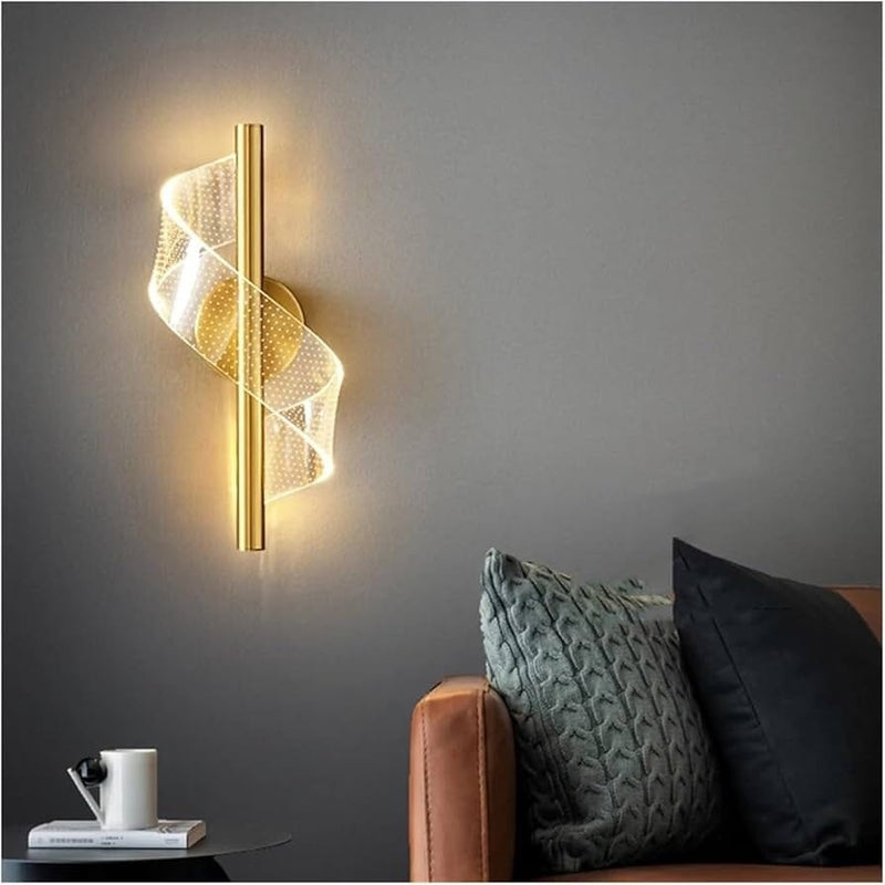 Acrylic Spiral LED Wall Lamp