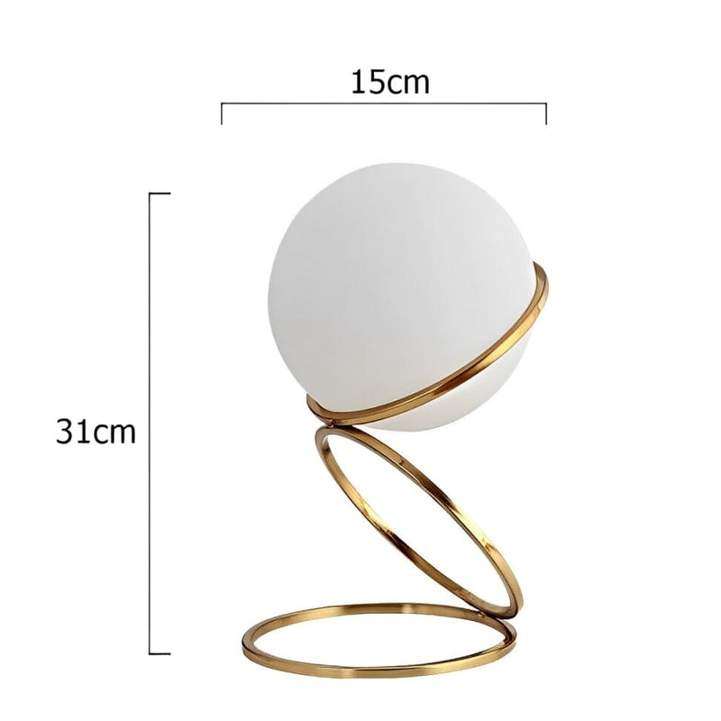 Luminária Abajur de Mesa Circular OrbyBoll 31cm Abajur - 0029 Conceito