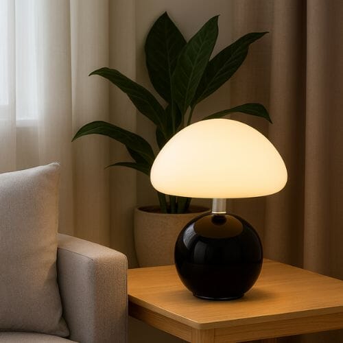 Luminária Abajur de Mesa Cogumelo Abajur - 0026 Conceito