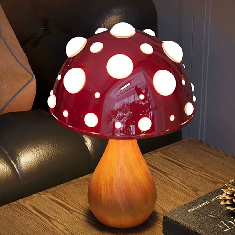 Luminária Abajur de Mesa Cogumelo Realista em LED Conceito