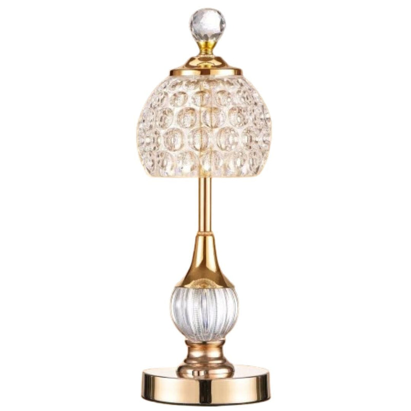 Luminária Abajur de Mesa Cristal Vintage Royale 35cm Conceito