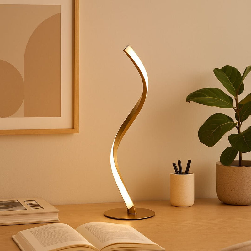 Luminária Abajur de Mesa Espiral Ivar II em Led 34cm Abajur - 0023 Conceito