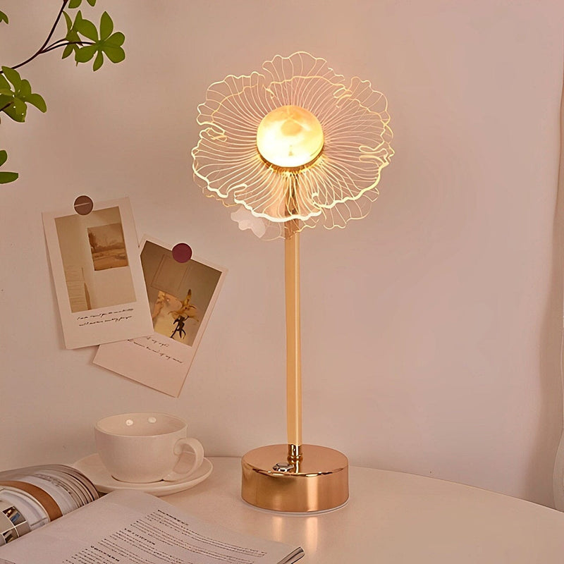 Luminária Abajur de Mesa Flower 38cm Abajur - 0006 Conceito