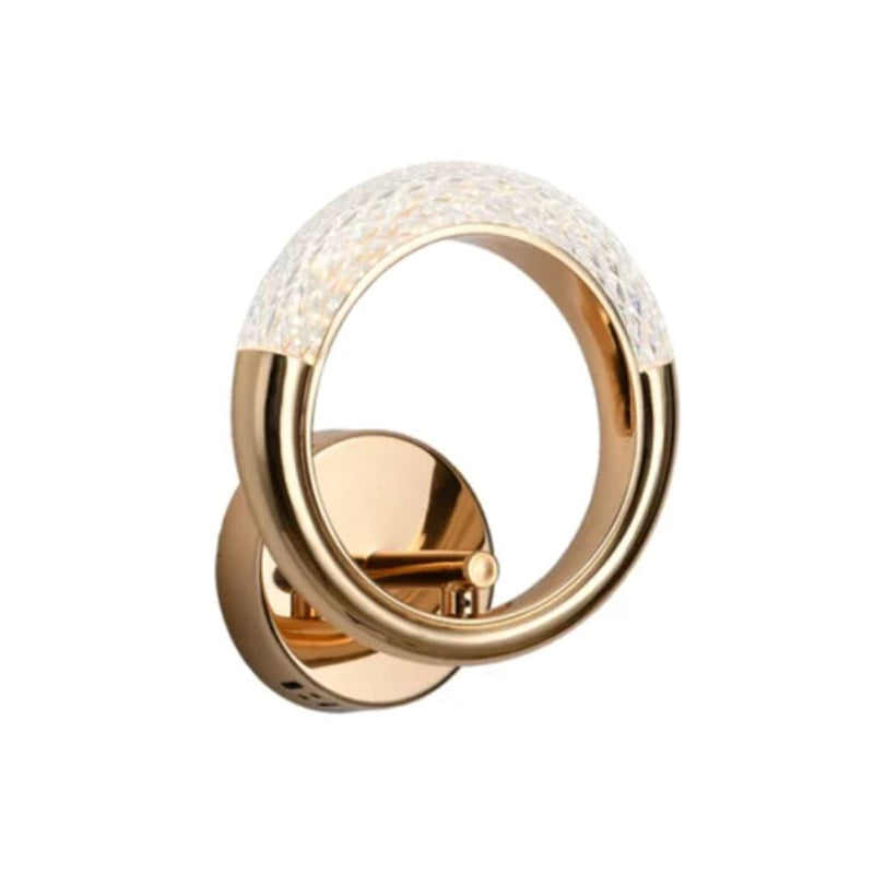 Luminária Arandela de Luxo Cristal Circular Arandela 0001 Conceito