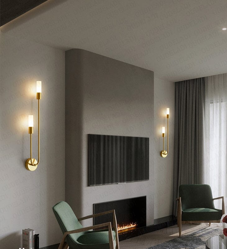 Luminária Arandela de Parede Prisma em Led luzes Conceito 02 Unidades