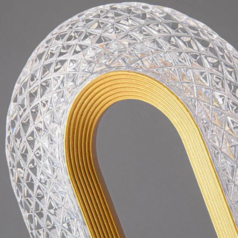 Luminária de Mesa e Abajour Luxuosa Cristal Oval Abajur - 0017 Conceito