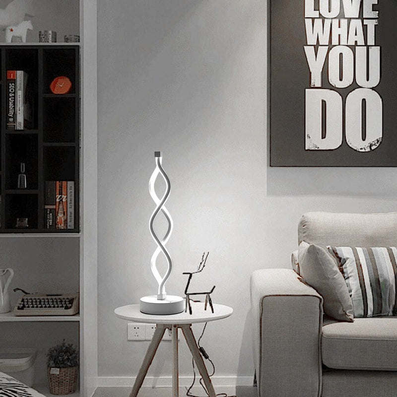 Luminária de Mesa Espiral Dupla luzes projeto-150