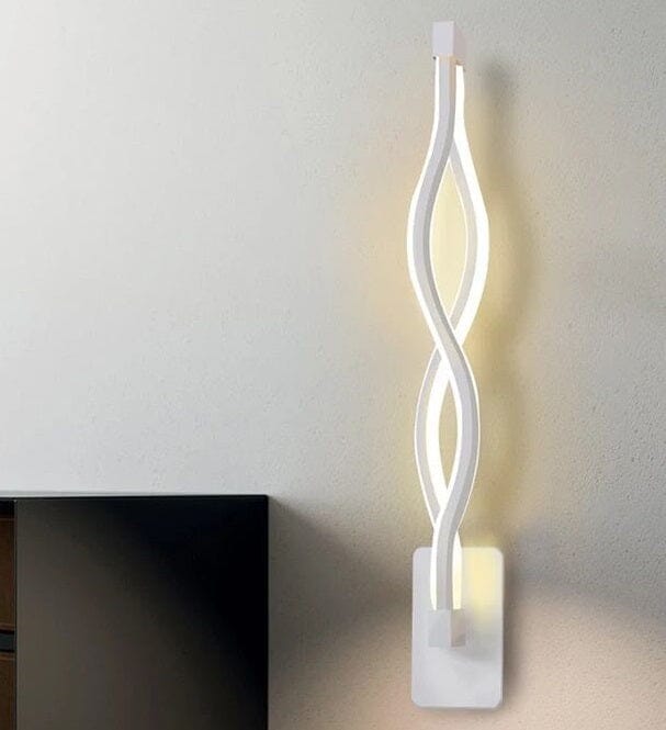 Luminária de Parede em Ondas Conceito Branco Quente