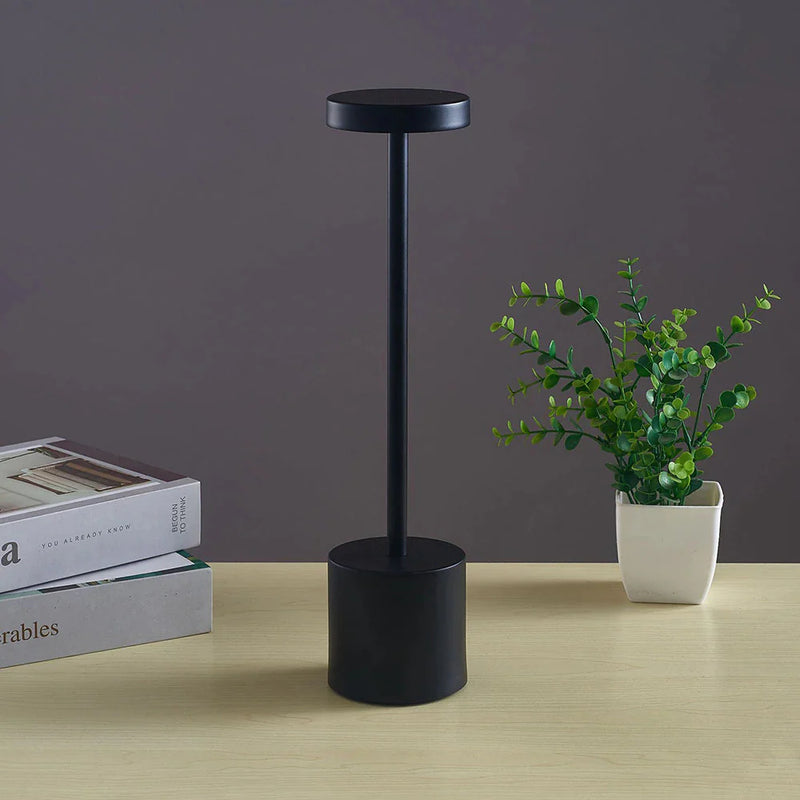 Luminária Móvel Touch de Mesa - Candeeiro e Abajur Earth luzes Conceito Preto